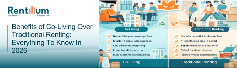 Benefits of co-living compared with traditional renting