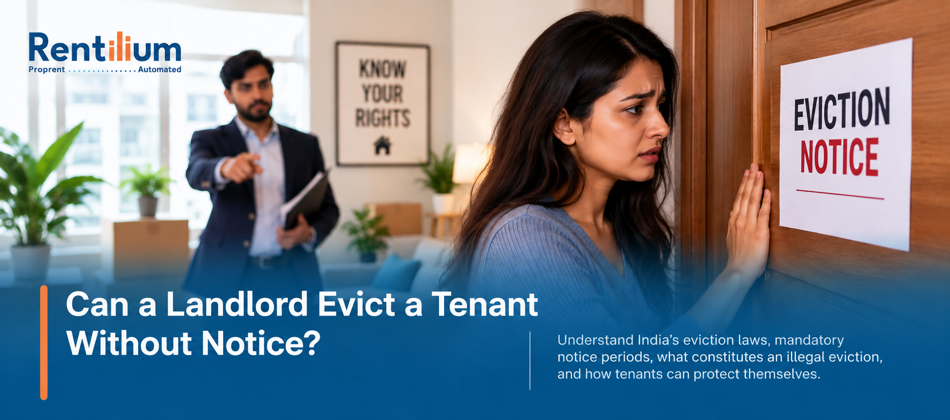 Landlord eviction notice concept