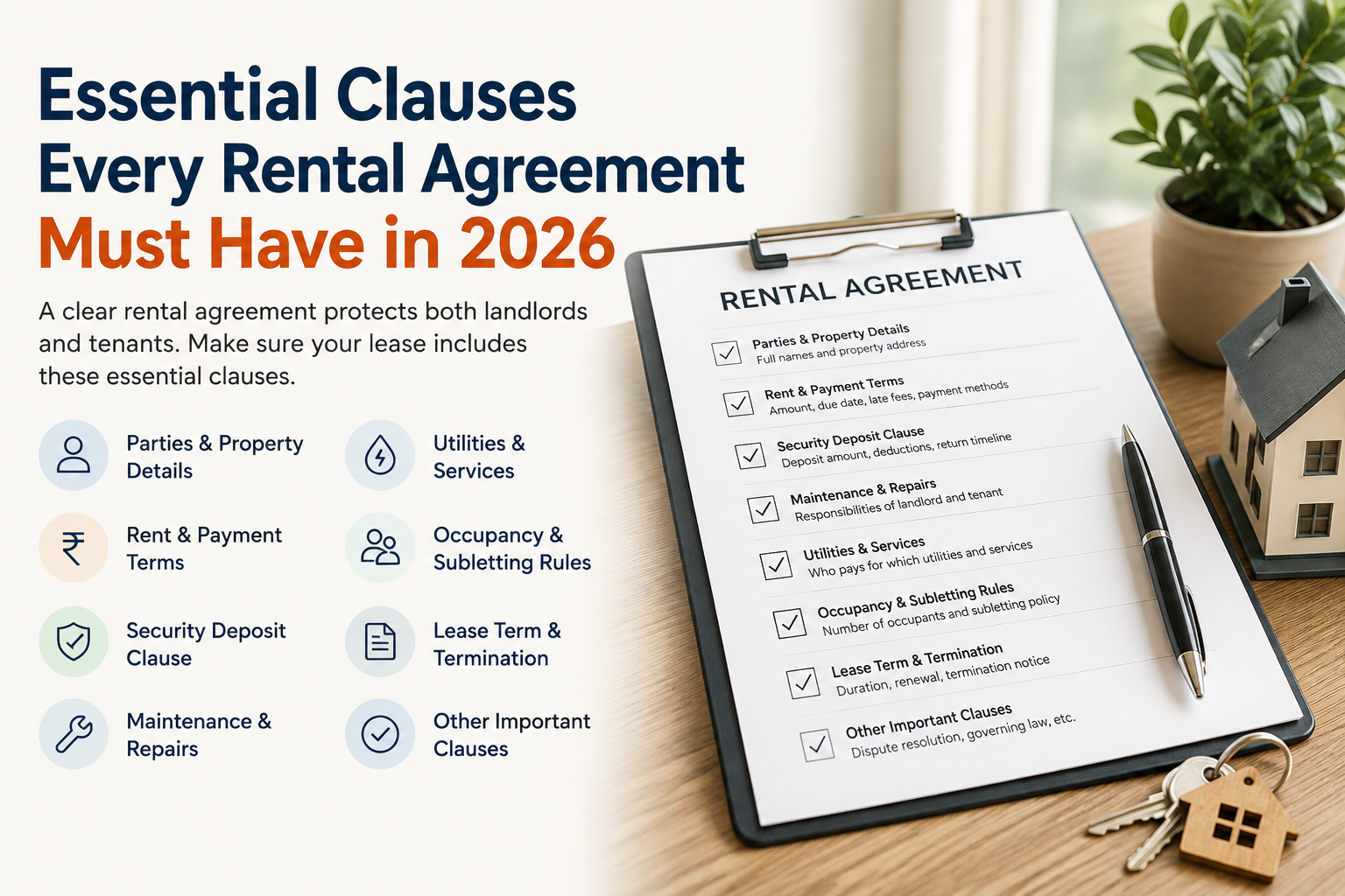 Essential Clauses Every Rental Agreement Must Have in 2026
