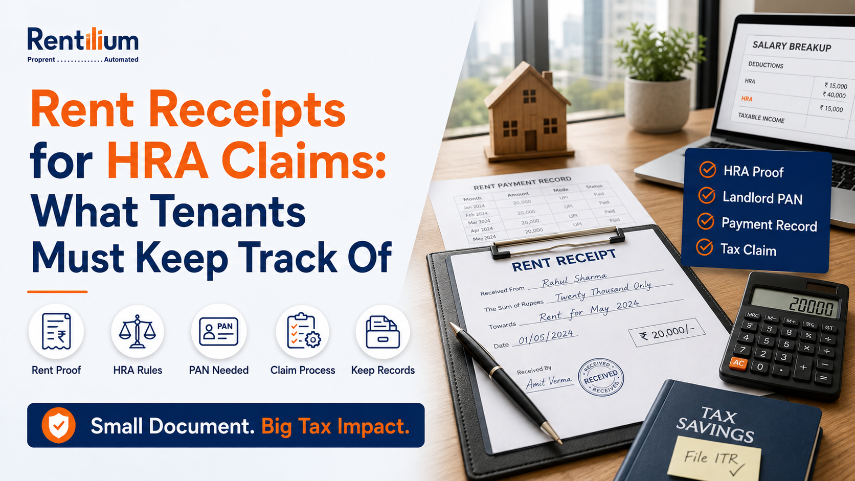 Rent Receipts for HRA Claims: What Tenants Must Keep Track Of
